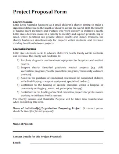 charity proposal|Write a Project Proposal for Donor Funding (+Templates).